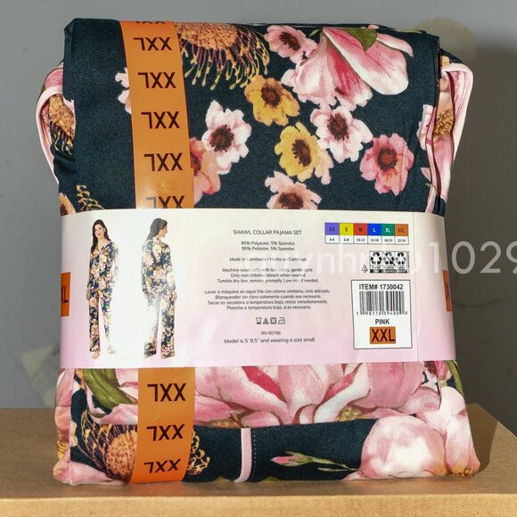 BRAND NEW  ROOM SERVICE SHAWL COLLAR PAJAMA  WOMEN SET - Picture 4 of 5